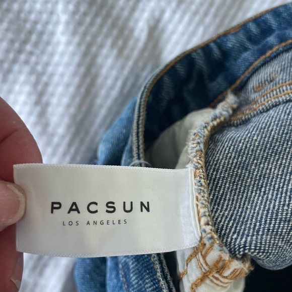 PacSun Blue Mini Denim Pencil Skirt - Picture 6 of 7